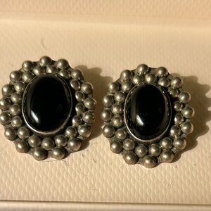 Vintage TJ 15 Mexico Sterling clip on earrings.